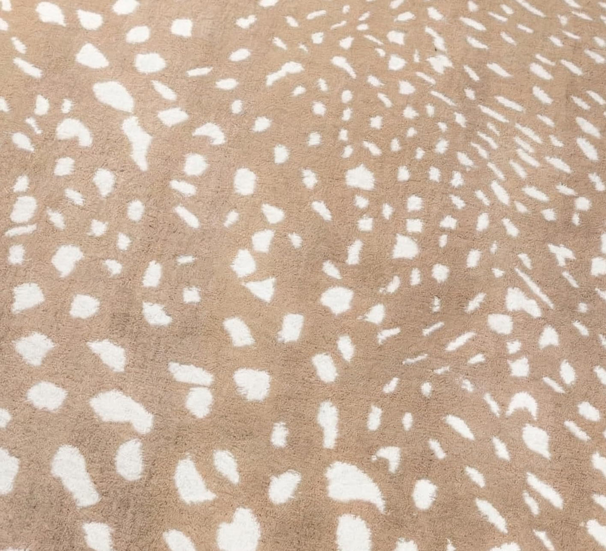 Antelope & Cheetah Print Wool Area Rug