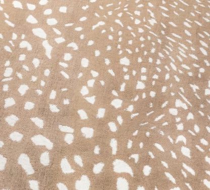 Antelope & Cheetah Print Wool Area Rug