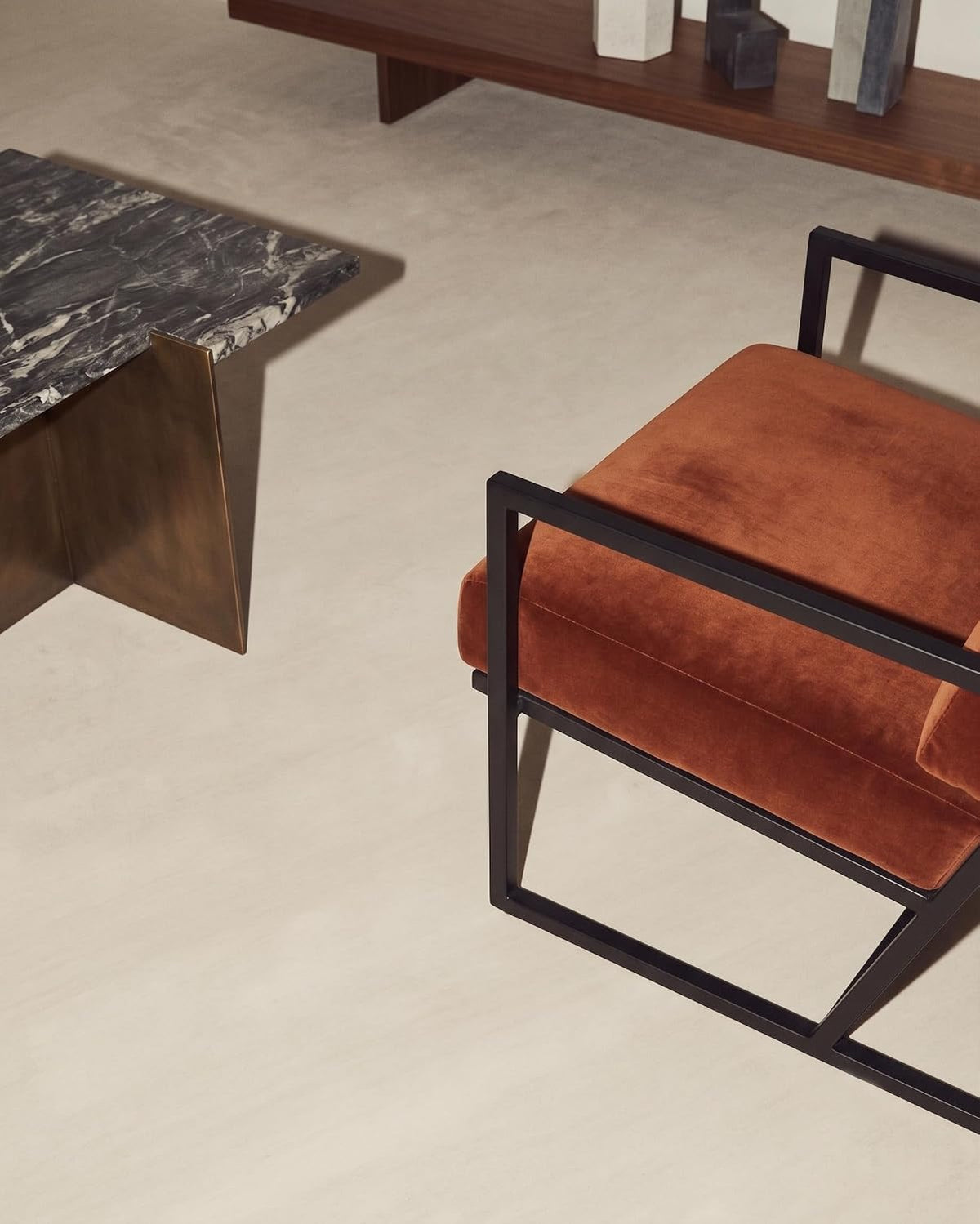 Solid Hand-Tufted Wool Area Rug – Minimalist Modern