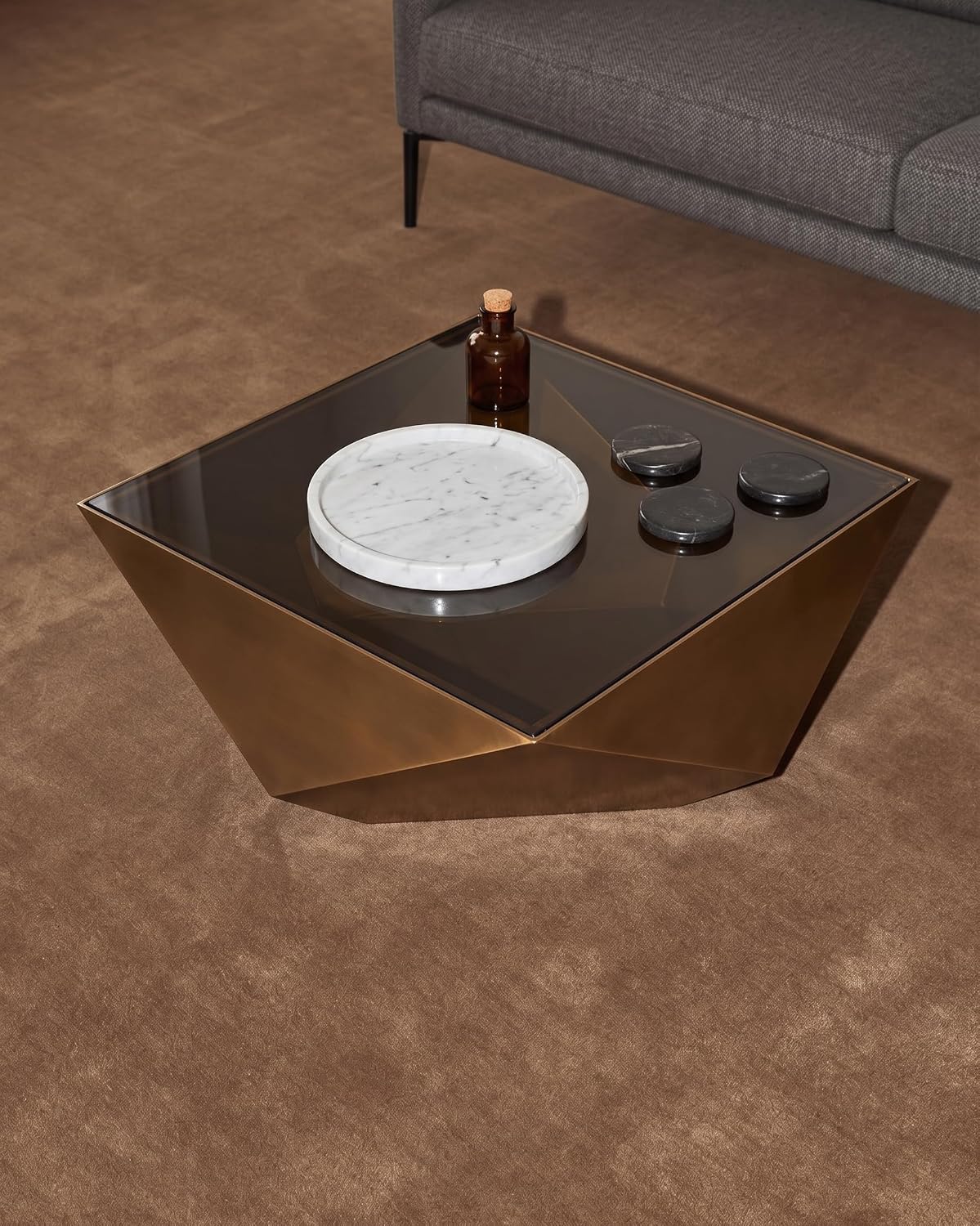 Solid Hand-Tufted Wool Area Rug – Minimalist Modern
