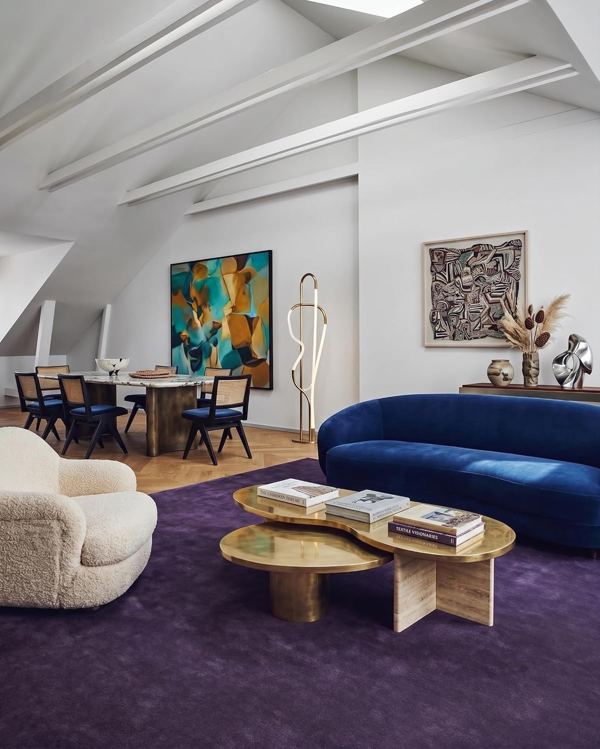 Solid Hand-Tufted Wool Area Rug – Minimalist Modern
