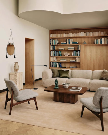 Solid Hand-Tufted Wool Area Rug – Minimalist Modern