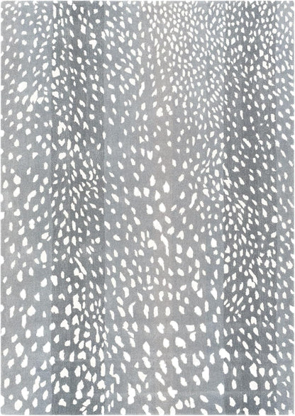 Antelope & Cheetah Print Wool Area Rug