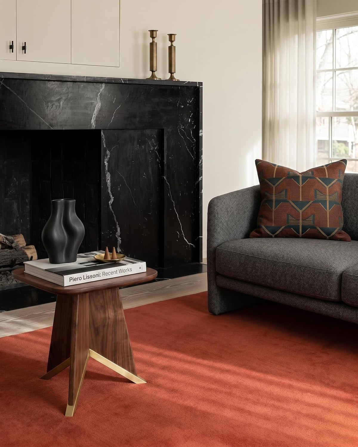 Solid Hand-Tufted Wool Area Rug – Minimalist Modern