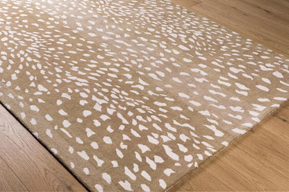 Antelope & Cheetah Print Wool Area Rug